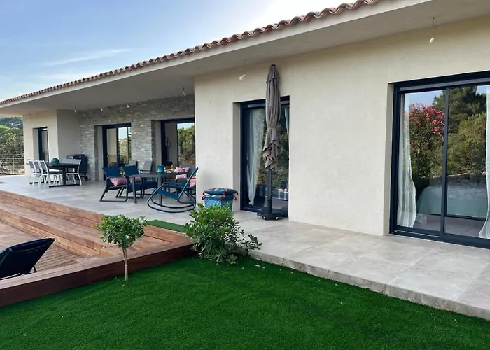 ヴィラ Monte E Mare, Piscine Chauffee, Climatisee A 5 Mn De La De Santa Giulia *