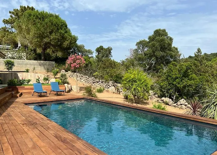 Monte E Mare, Piscine Chauffee, Climatisee A 5 Mn De La De Santa Giulia *