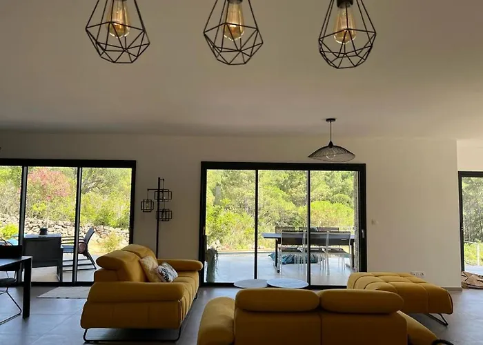 Monte E Mare, Piscine Chauffee, Climatisee A 5 Mn De La De Santa Giulia 别墅 维琪奥港